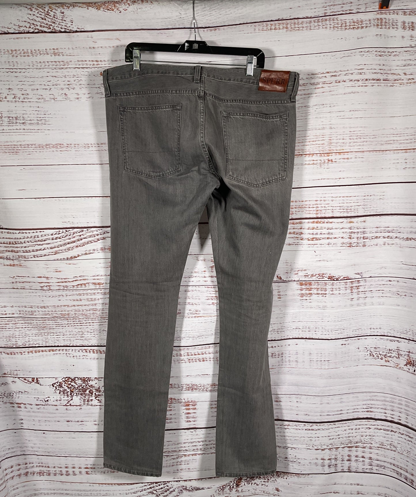 Spurr by Simon Spurr Straight Leg Jeans Gray 36