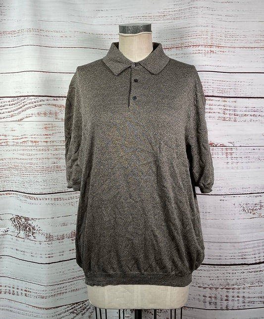 NWT Raffi Gray Short Cinch Sleeve Polo Men's - Size XL