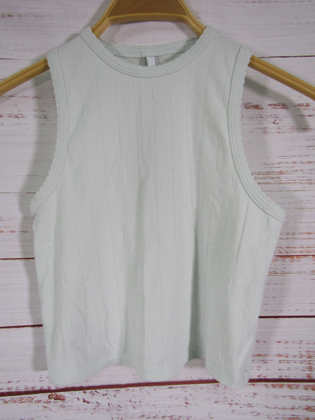Skims Women's Drop Needle Crop Top Tank Top Size S