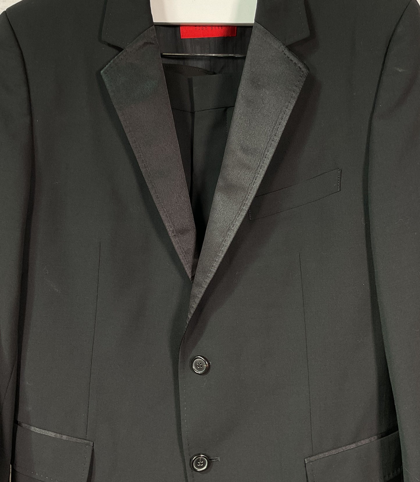 Hugo Boss Tuxedo Stripe Suit Set Black 42S