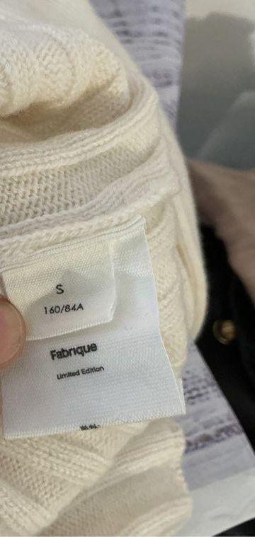 Women's Xu Zhi x Fabrique Cream Sweater Size S Retail $203
