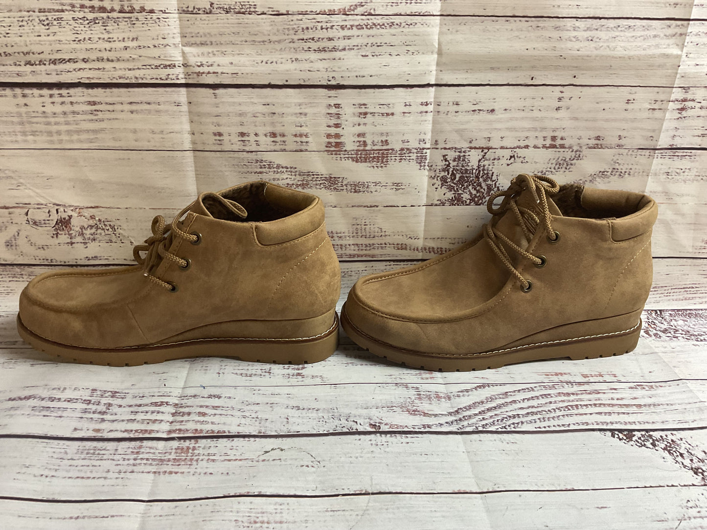 Bobs by Skechers Brown Booties Shoes Women 8