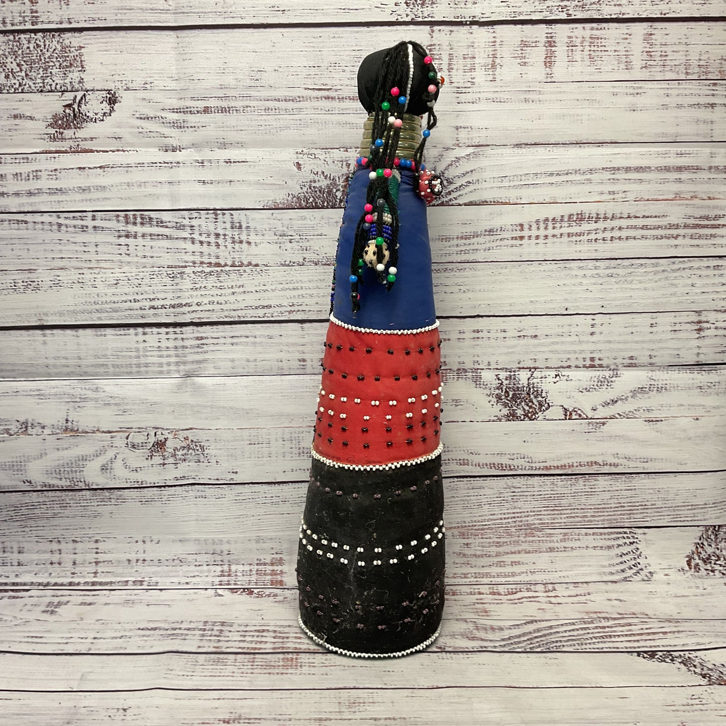 Vintage Ndebele Hand Made South African Beaded 19" Doll