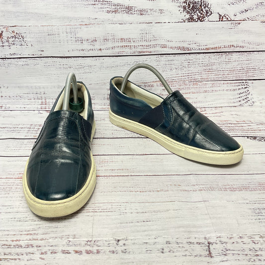 Lanvin Blue Leather Slip On Sneaker Women Size 5.5US 36EU