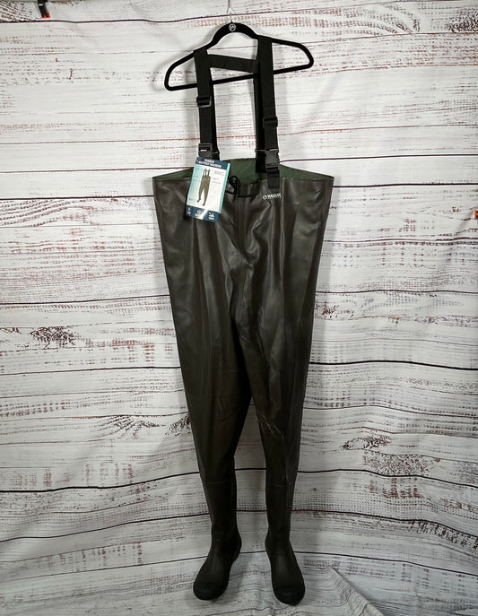 Magellan Brown Rubber Boot-Foot Water Waders, Size 13 w/ Tag FISHING/ HUNTING