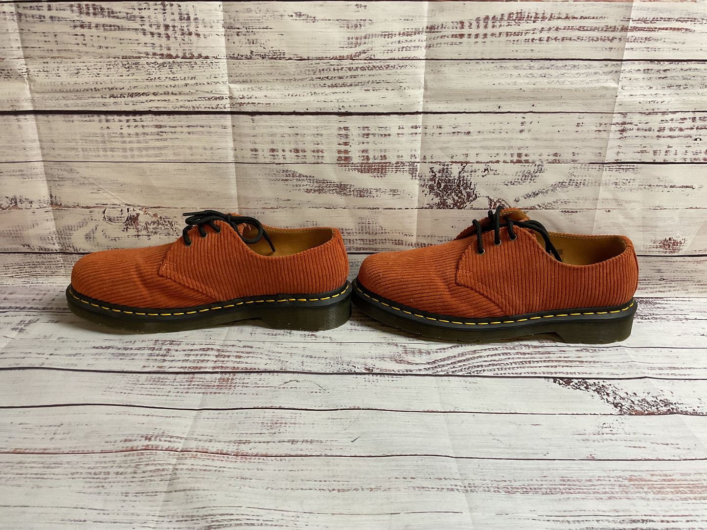 Dr. Martens 1461 Orange Corduroy Oxford Shoe Men's 8