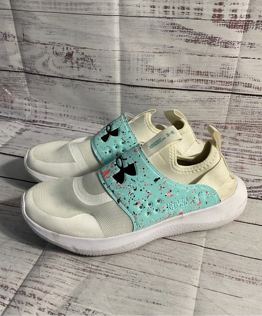 Under Armour Womens Runplay Paint 3025374-100 White Running Shoes 8.5