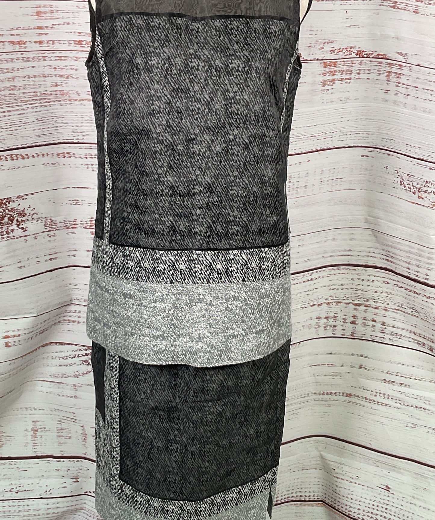 Lafayette 148 New York Blouse Skirt Set Gray 8/4