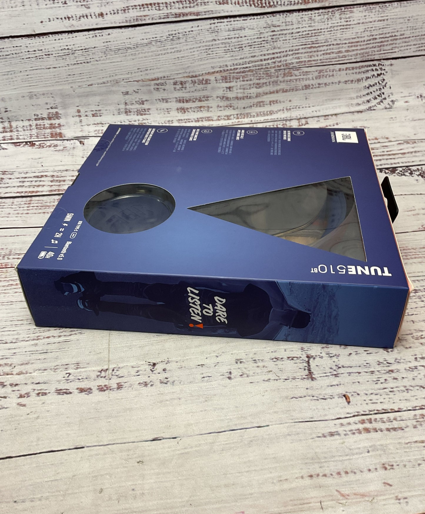JBL TUNE 510BT Wireless On-Ear Headphone Blue New Sealed 3/4