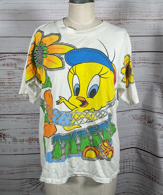 Looney Tunes Vintage 90s Tweety Bird T Shirt Multicolor 14W/16W