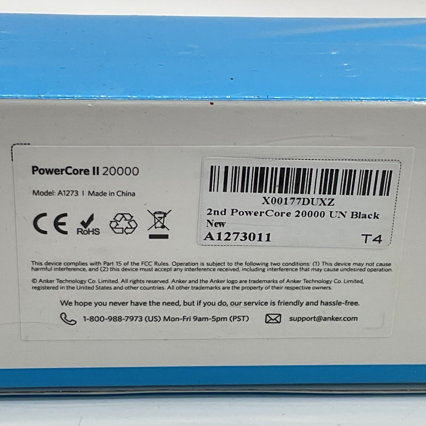 NEW SEALED ANKER Powercore II 20000mAh Power Bank 3-Port Portable Charger