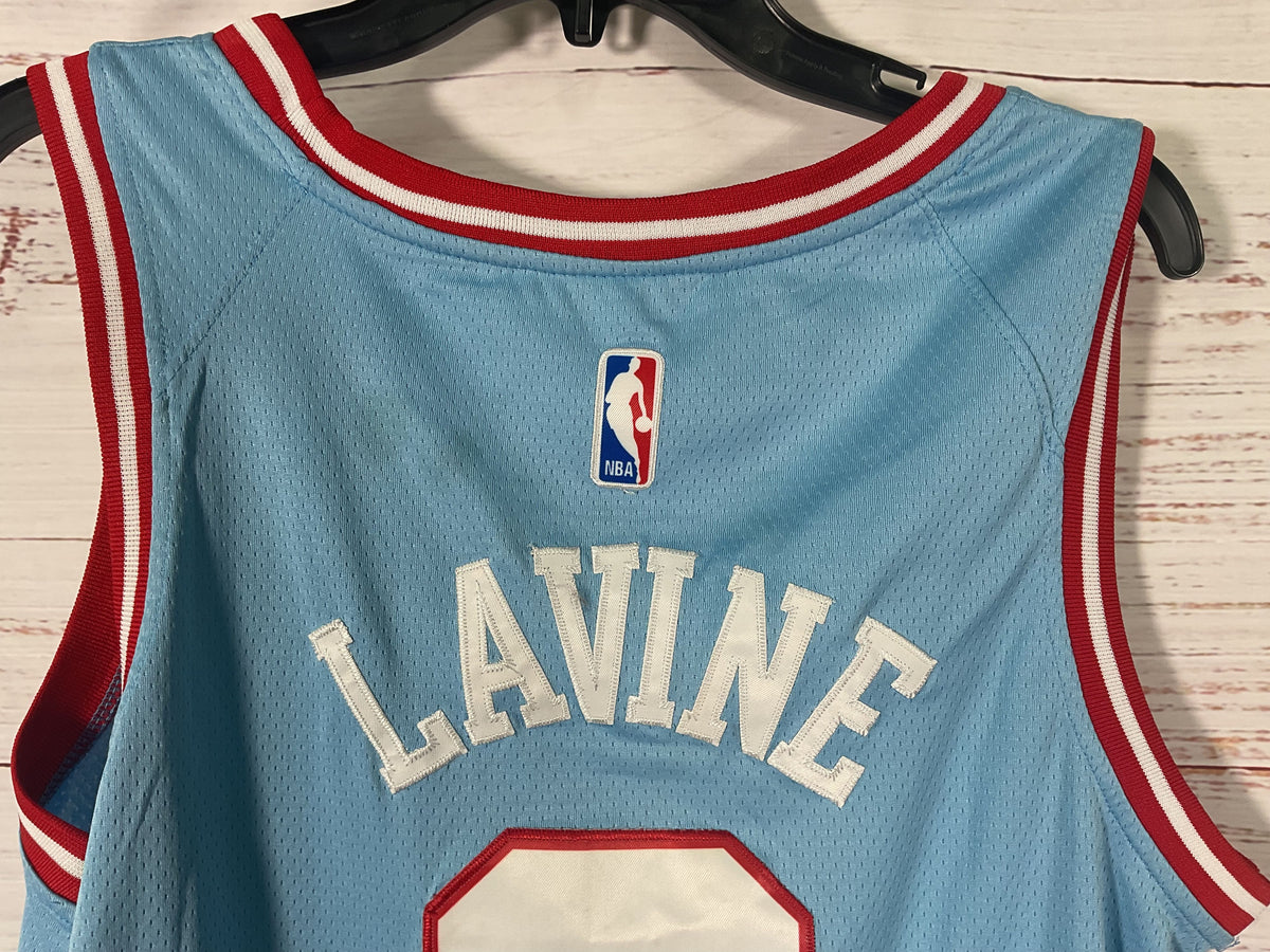 Nike Blue Chicago Bulls Zach Levine 8 Jersey - Size 48