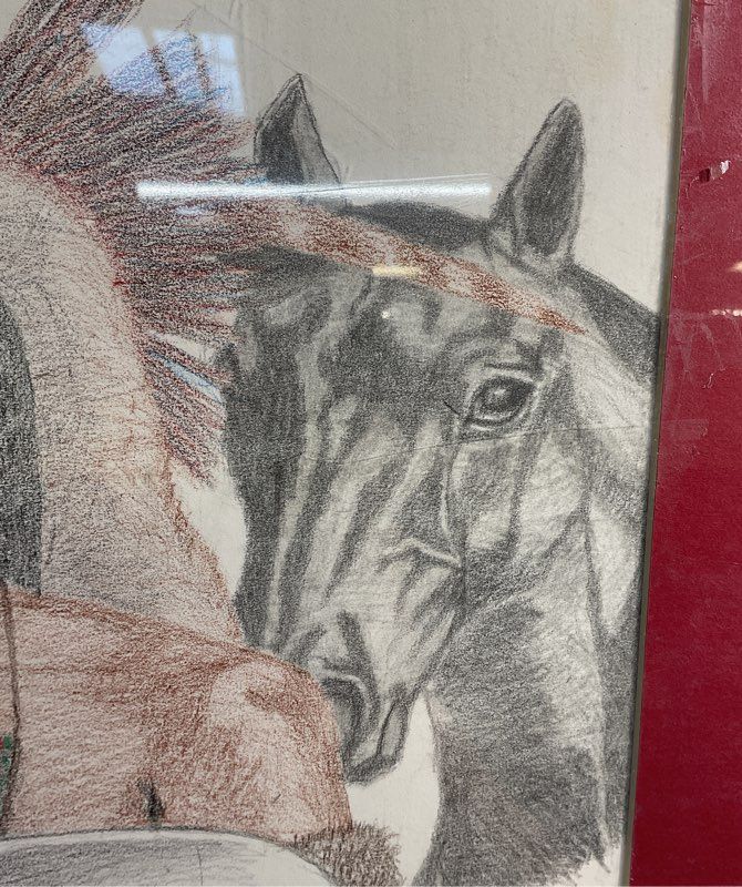 Original Colored Drawing By Quadriplegia Native American Artist Tyree Honga