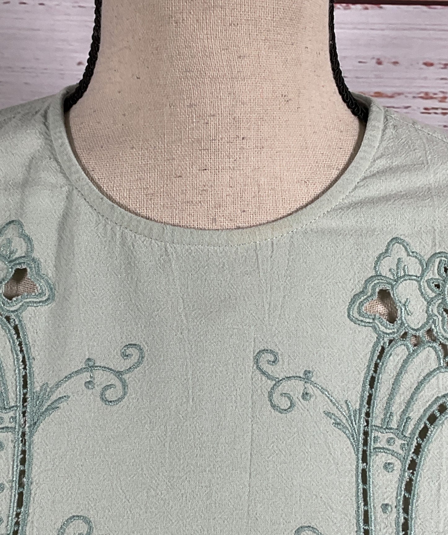 See by Chloé Eyelet A Line Dress Autumnal Blue 34