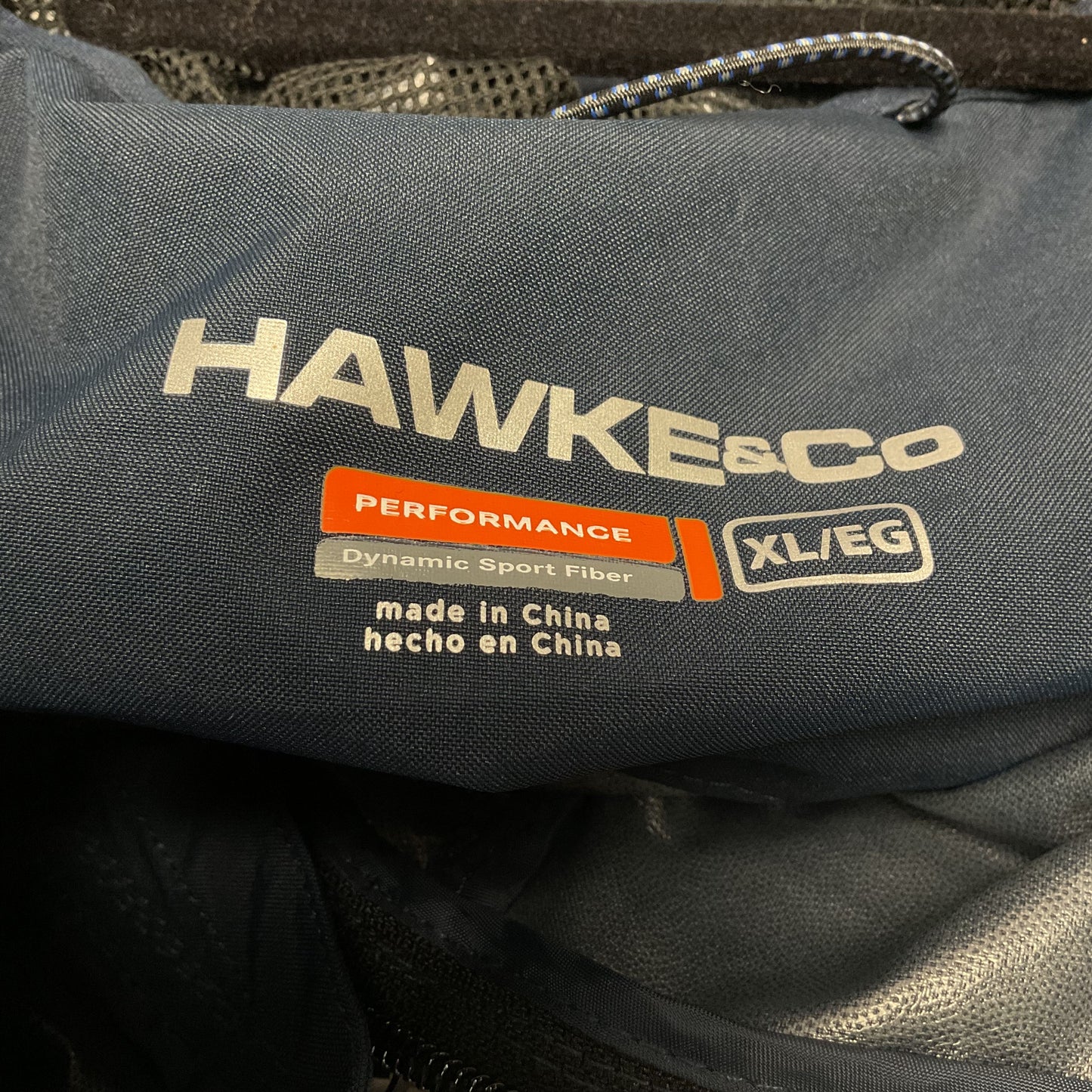 Hawke & Co Navy Blue Windbreaker Compact Full Zip Jacket - Size XL New W/ Tag