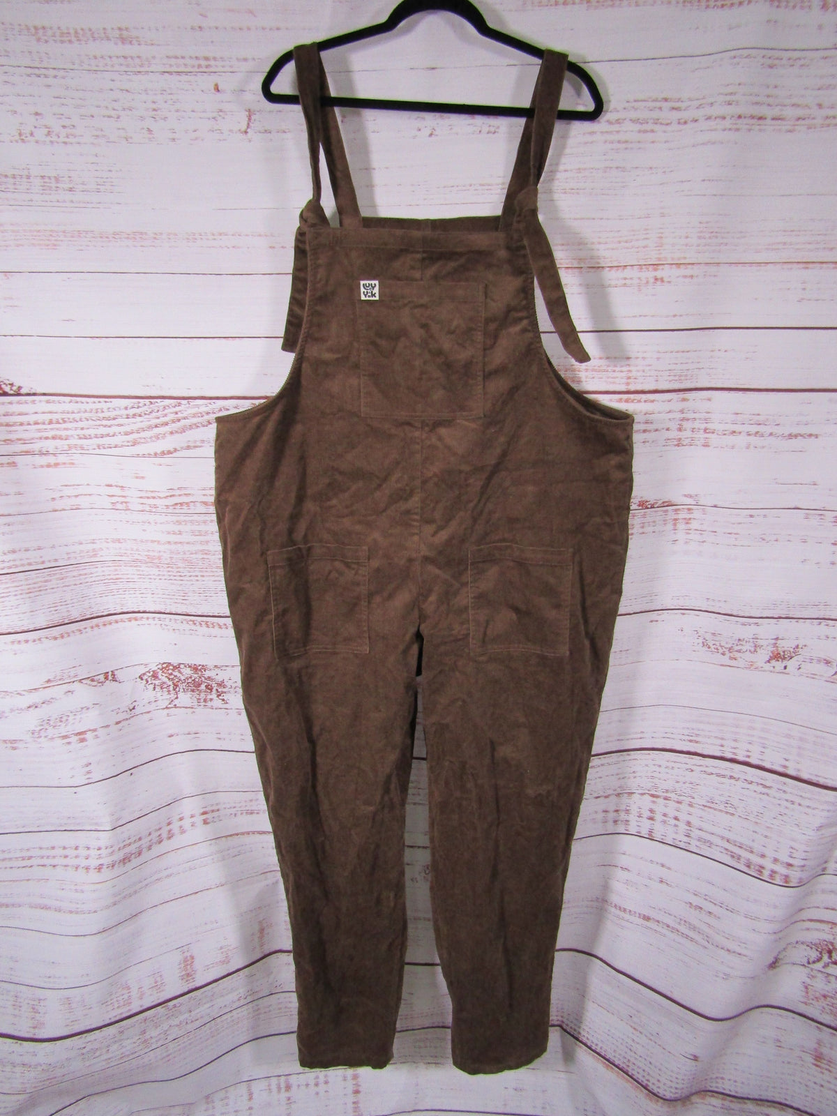 Lucy & Yak Women's Brown Corduroy Overalls Size 16