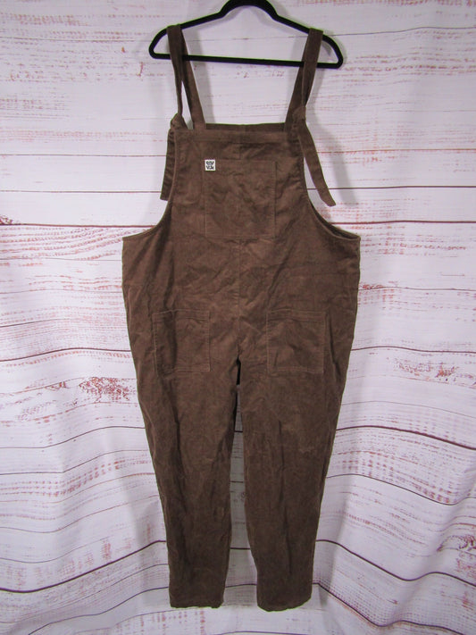 Lucy & Yak Women's Brown Corduroy Overalls Size 16