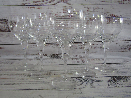 Rosenthal Lotus Plain Crystal White Wine Glasses Set of 5