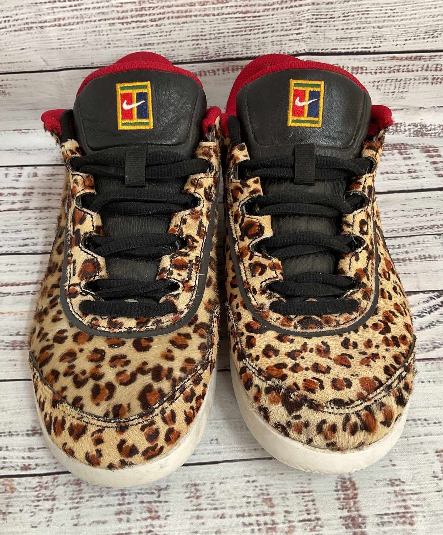 Nike Air Vapor Wing Premium Women's Leopard Print Calf Hair Sneakers CQ9679-001
