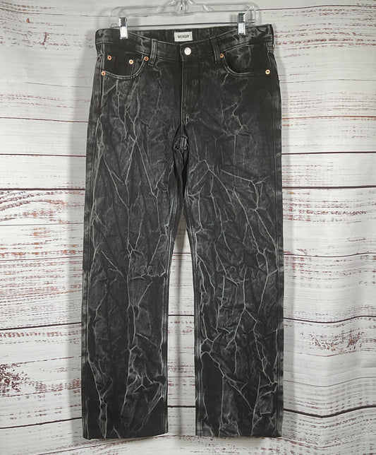 Weekday Arrow Low Straight Acid Jeans Black 29