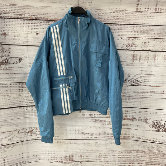 adidas x Ivy Park Blue Light Weight Polyester 3 Stripe Jacket - Size XS