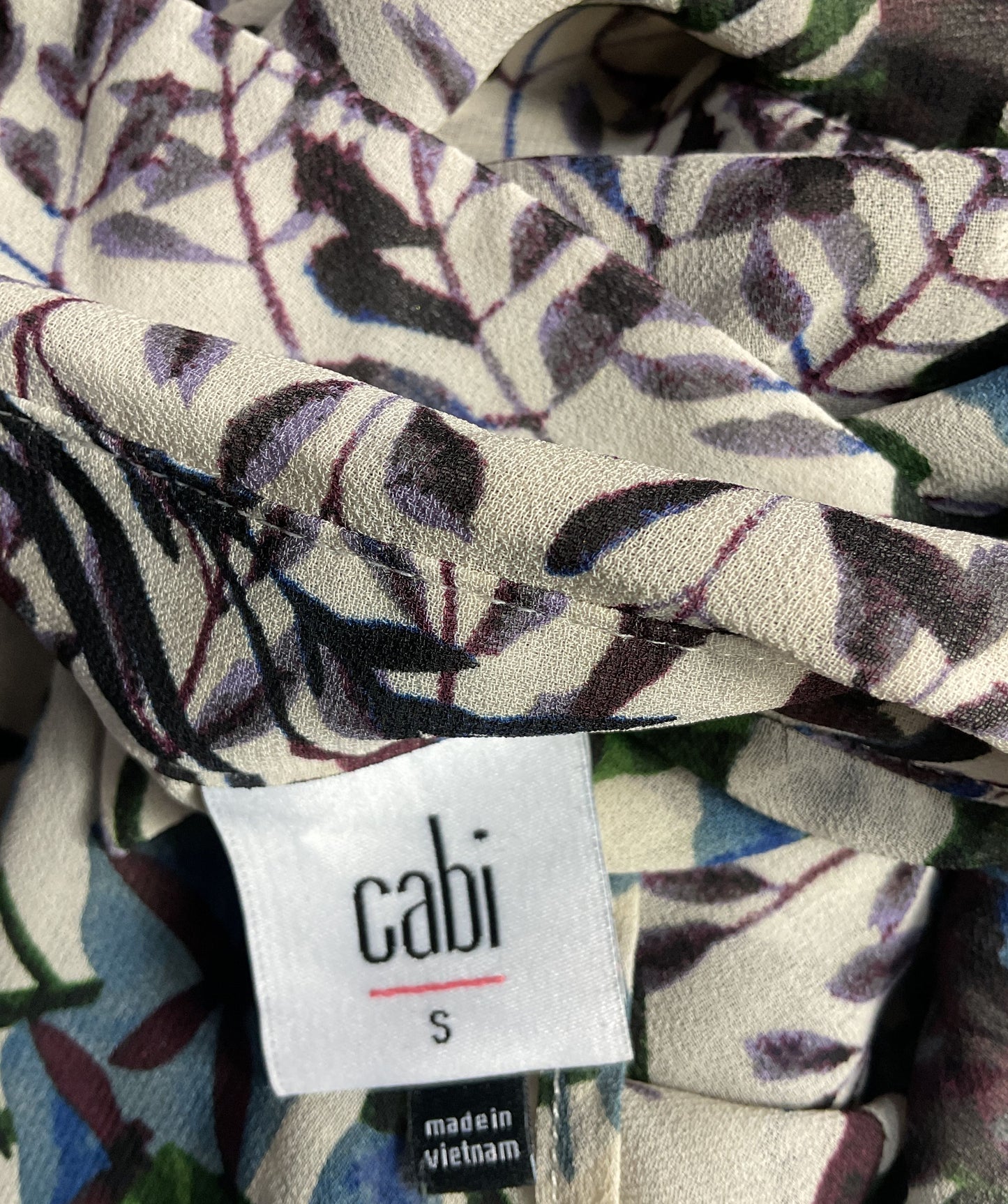 Cabi Floral Print Victoria Blouse Multicolor S
