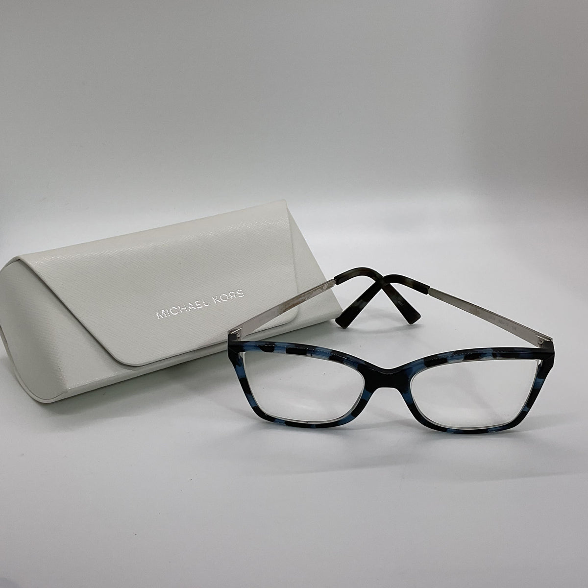 MICHAEL KORS MK4058 Caracas Blue Rectangle Eyeglasses- 52[ ]17 135 (FRAMES ONLY)