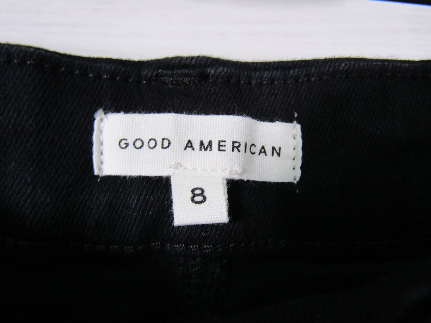 Good American Good Legs Women's Black Straight Jeans Size 8
