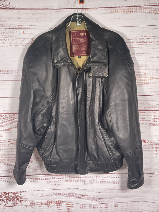 Couture by J Park Black Lamb Leather Jacket - Size L