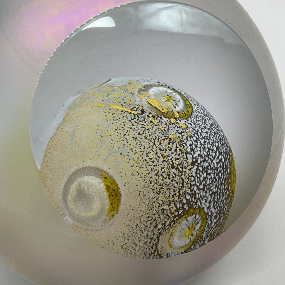 GLASS EYE STUDIO Celestial Series Moon Paperweight