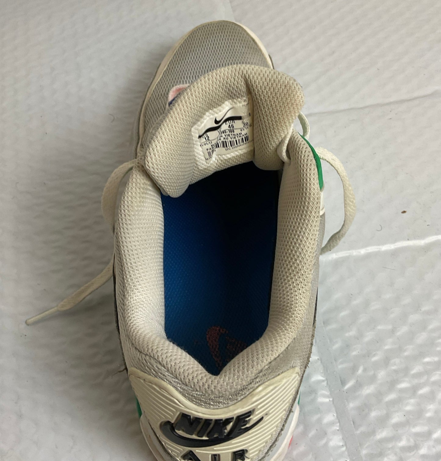Nike Air Max 90 White Multi Color Size 12