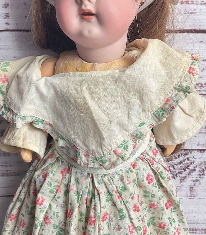 Vintage 14" German 897 Numbered Bisque-Head Doll