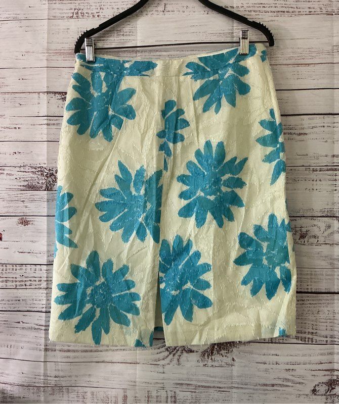 Women's Milly Blue & White Print Skirt Size 10