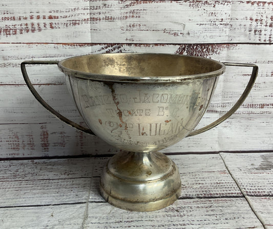 Vintage Rancho Jacomun Flyers Tecate B C 2nd Lugar 6" Trophy Silver Plated