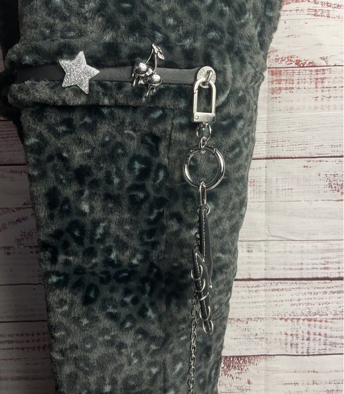 T-Pain x Crocs Classic Unfurgettable Knee High Boot Leopard Gray 10