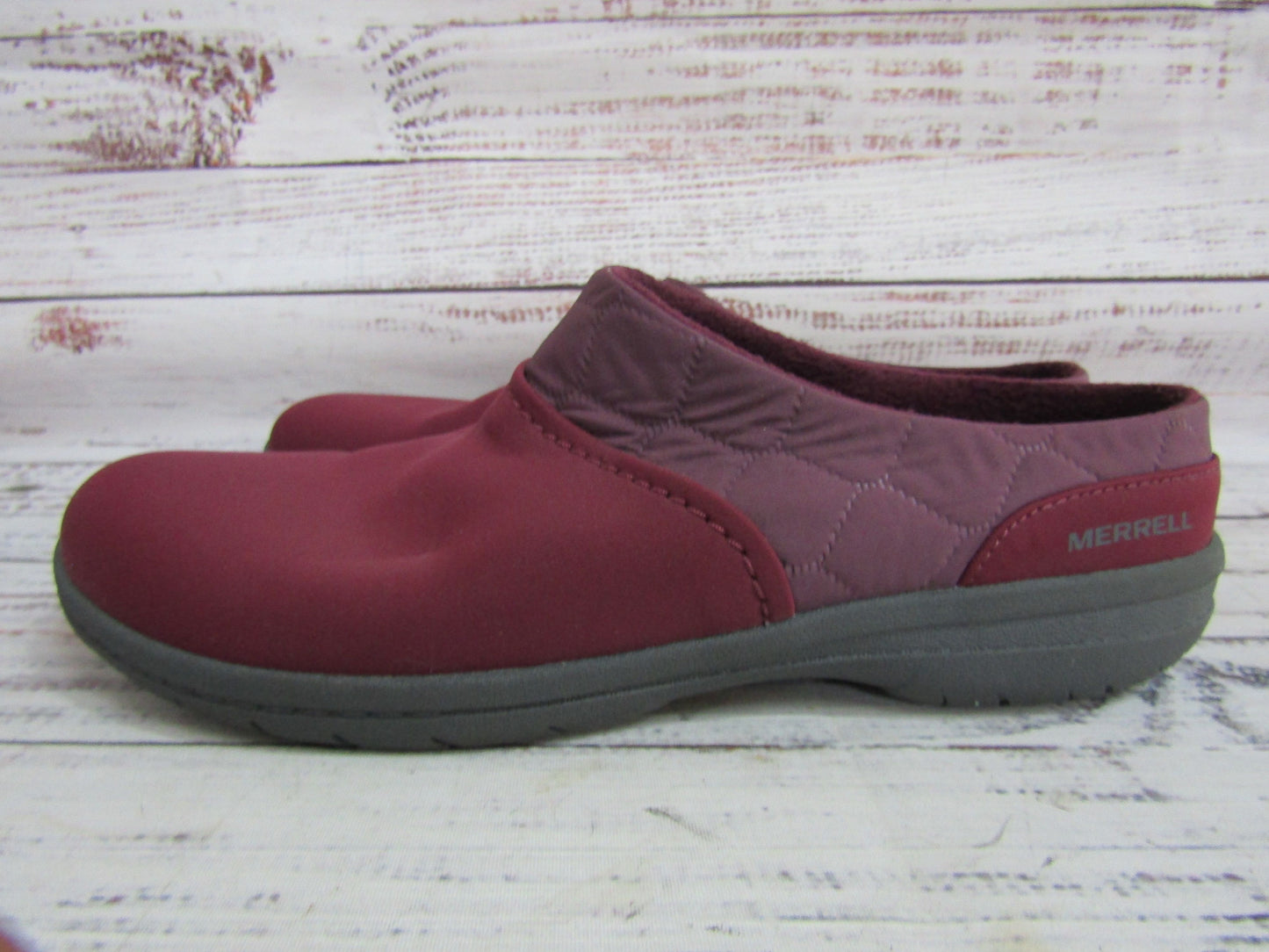 Merrell Encore Q2 Women's Burgundy Wine Clog Slides Size 7.5 J95198