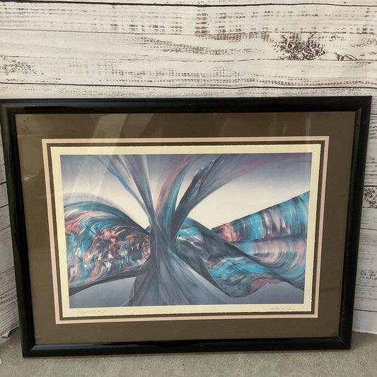 Pencil Signed MICHAEL JOHN MARCH "Purple Tide" Lithograph Print
