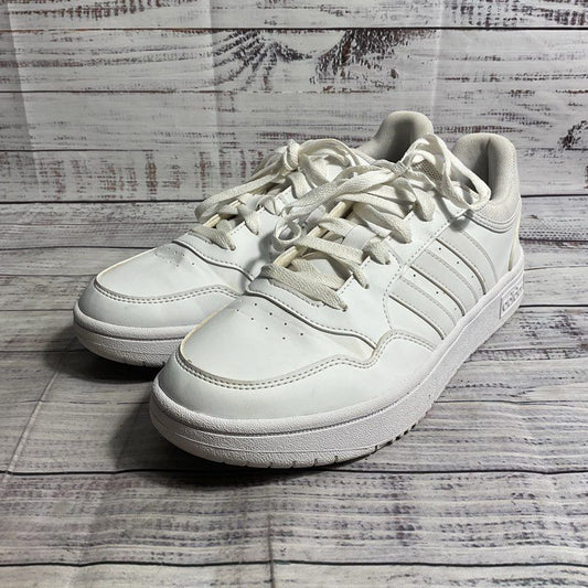 Adidas Hoops 3.0 Low White Athletic Sneakers Men's 9 US