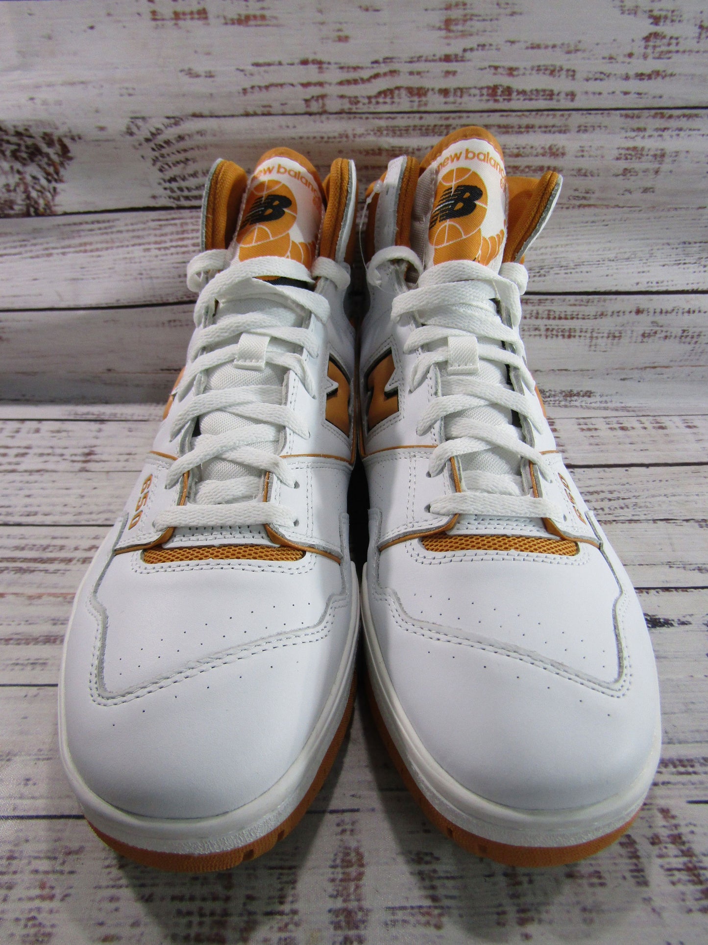 New Balance 650 Men's White Leather High Top Sneakers Size 13 BB650RCL