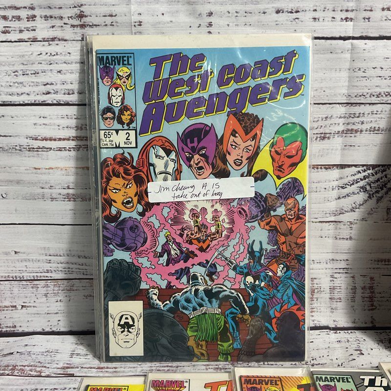 Lot Of 12 Vintage West Coast Avengers Marvel Superhero Comics 1984-89