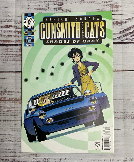 1997 Print Gunsmith Cats: Shades Of Gray: Kenichi Sonoda Vol #3-5 of 5 LOT