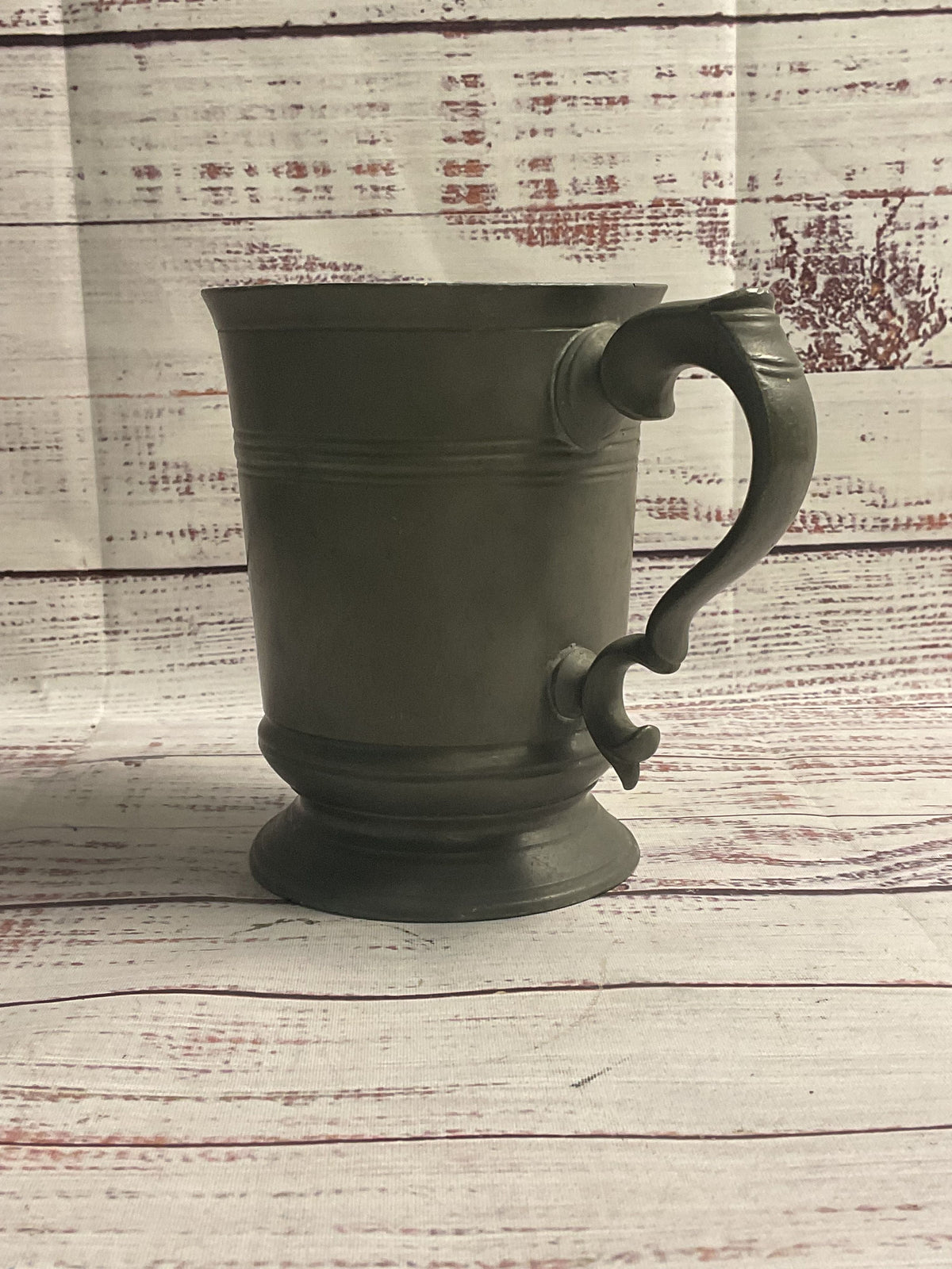 Vintage Pewter Pint Mug Stamped WA Hallmark
