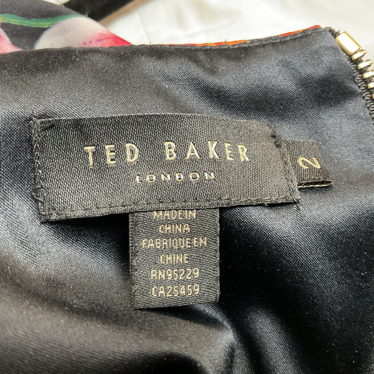 TED BAKER Women's Bismii Toucan Sheath Midi Dress- SZ 2