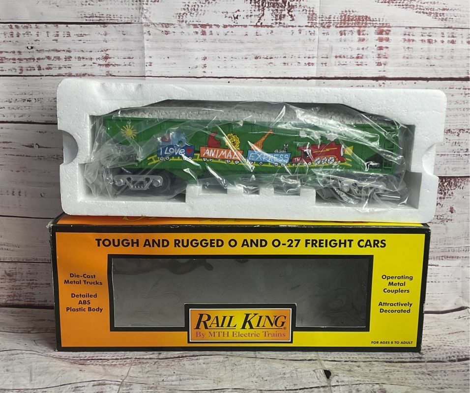 MTH Electric Trains Rail Kings I Love Toy Trains Lot Animals Dino Model Trains