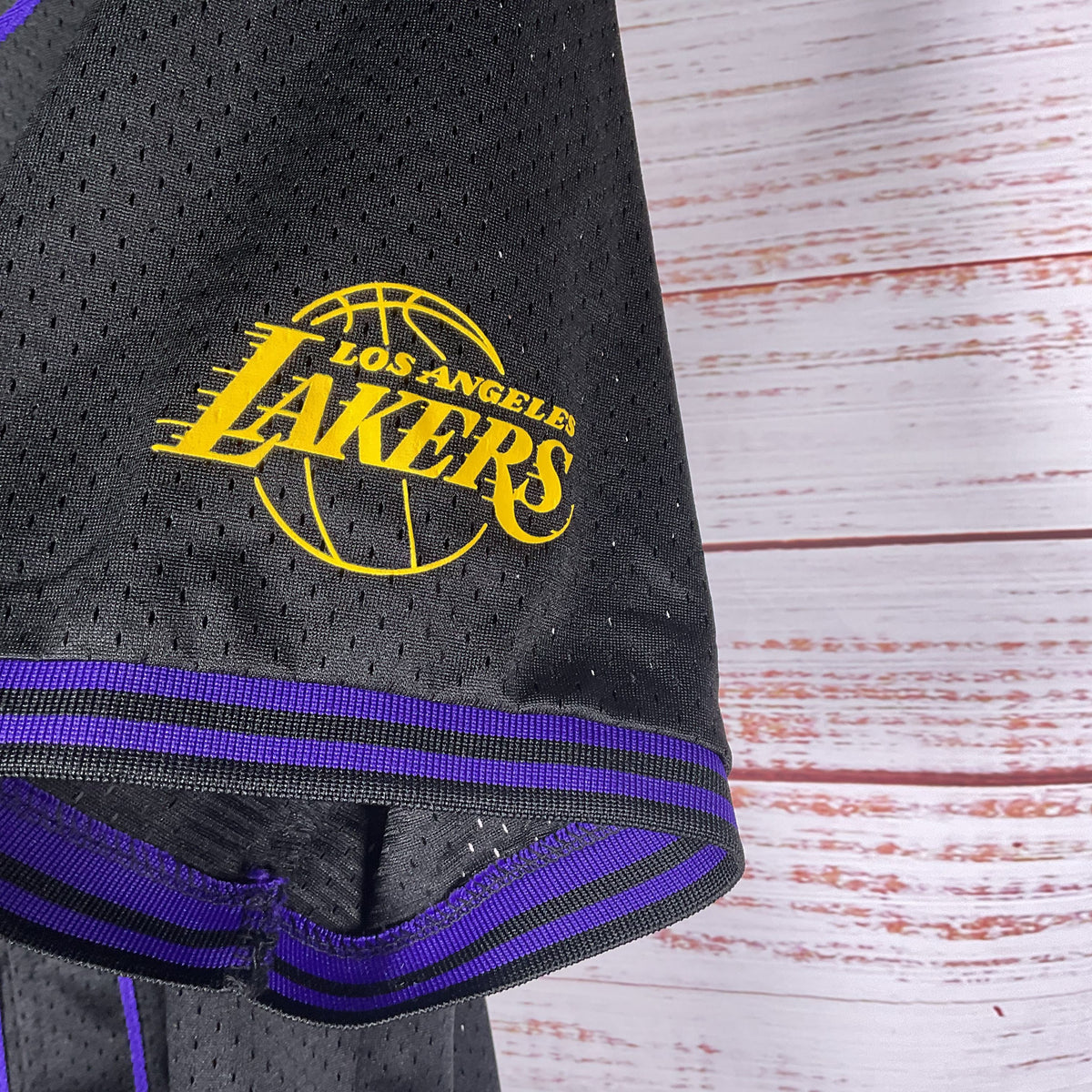 Los Angeles Lakers City Edition Baseball Button Up Jersey - Size XL