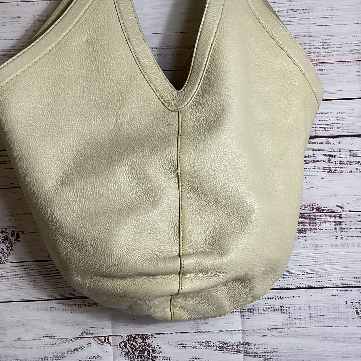 MANSUR GAVRIEL Jasmine Soft M Hobo Pebble Leather Cream Bag