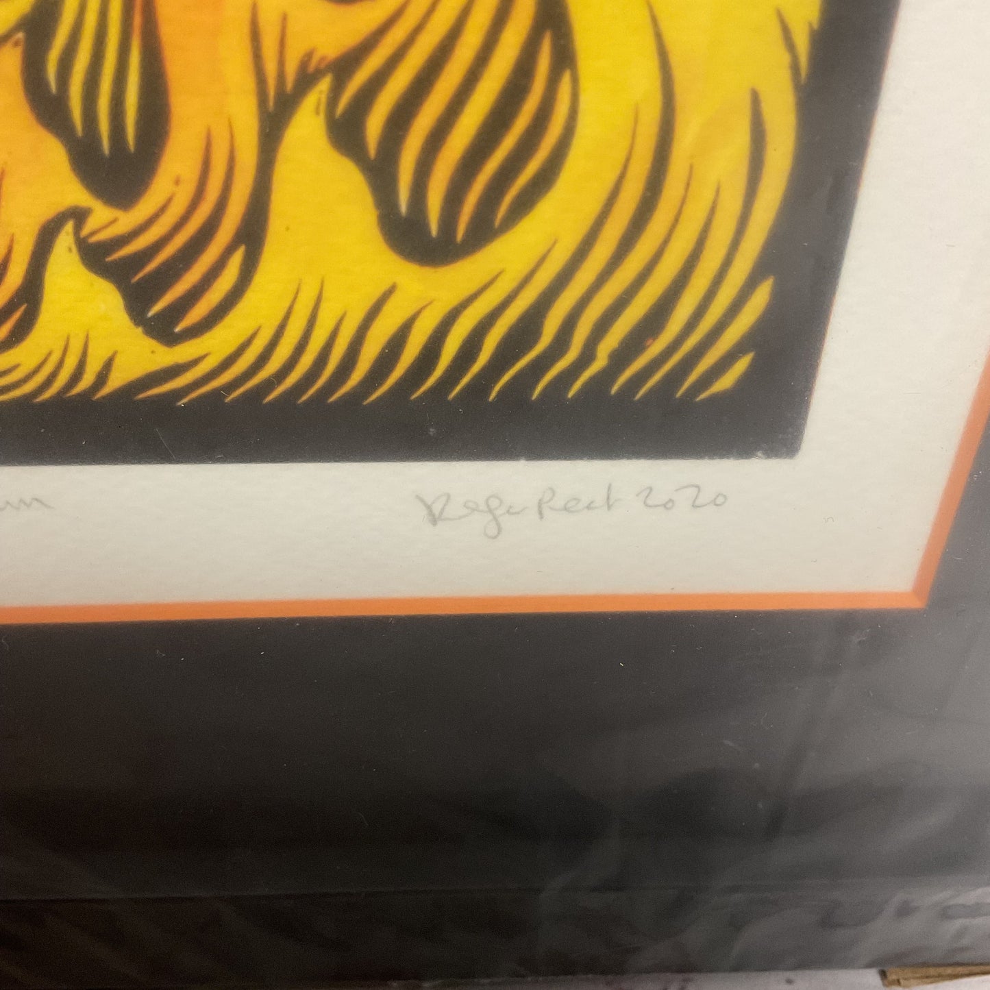 Roger Peet "Phoenix Nasturtium" Print Signed Framed 7/50 Artwork