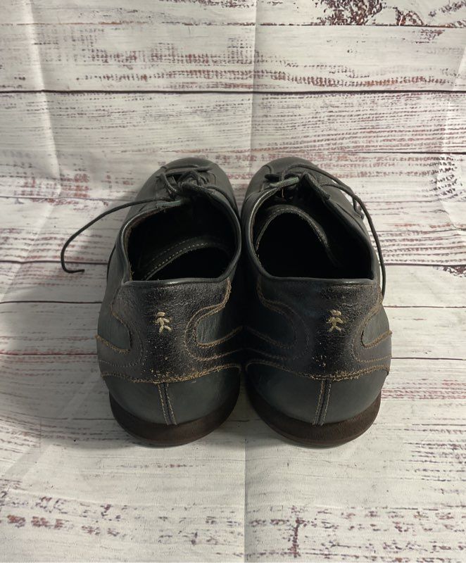 Henry Beguelin Light Black Leather Lace Up Shoes Size 43 EU 10 US