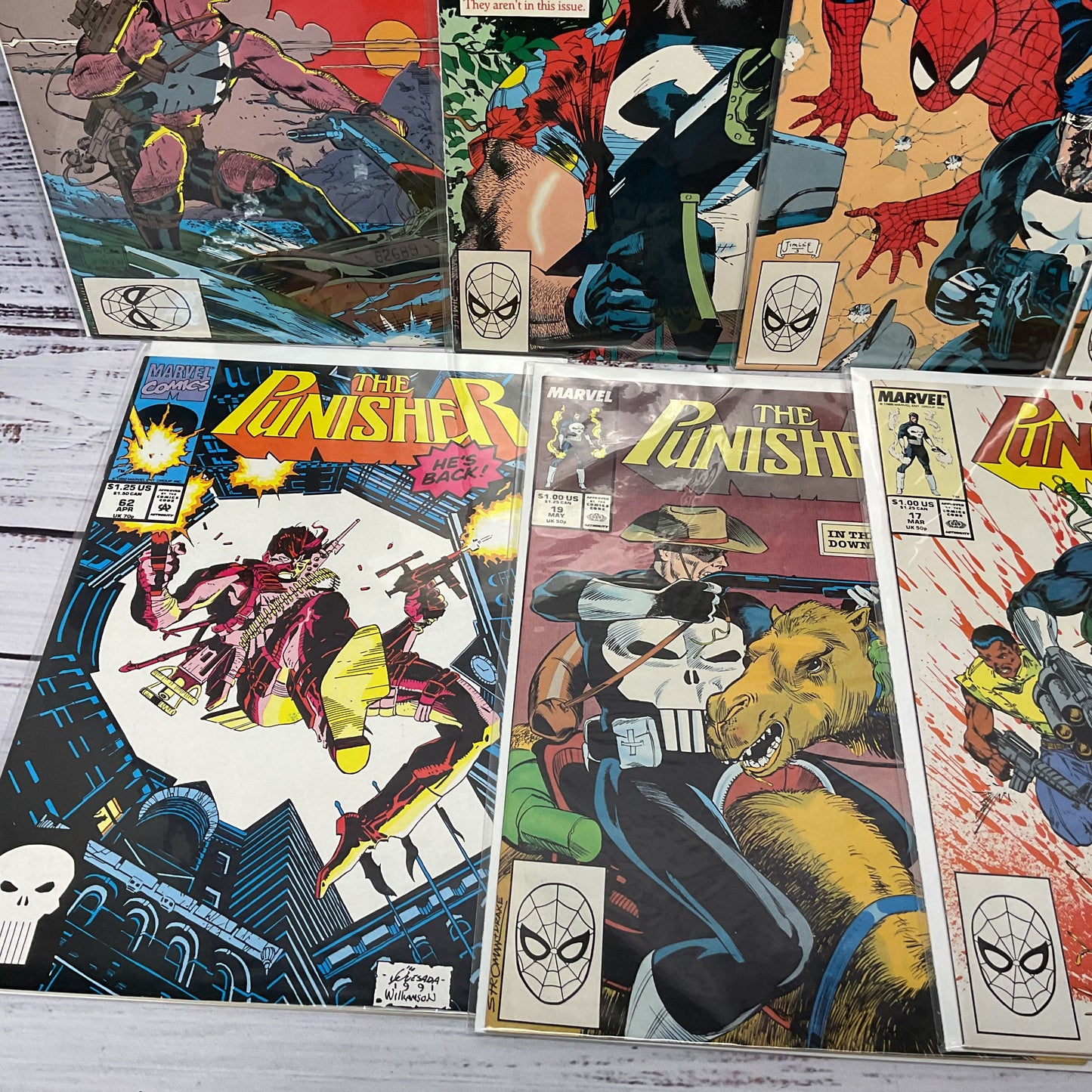 The Punisher War Journal 11,14,15,18,19 + 4,17,19,62 Lot Of 9 Comic Books