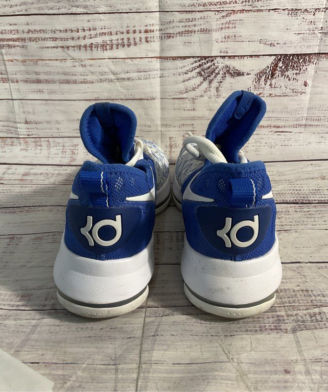 Size 5.5Y Nike KD 9 GS Game Royal White Youth Basketball Sneakers 855908-411
